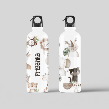 Personalised Kids Safari OnLoop Water Bottle 750 ml