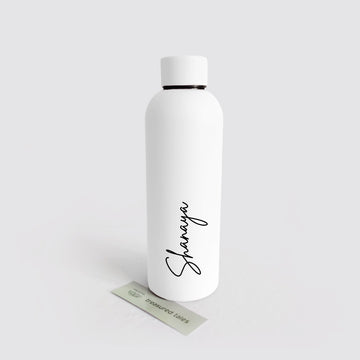 White Classic Tumbler with option for Name - 500ml