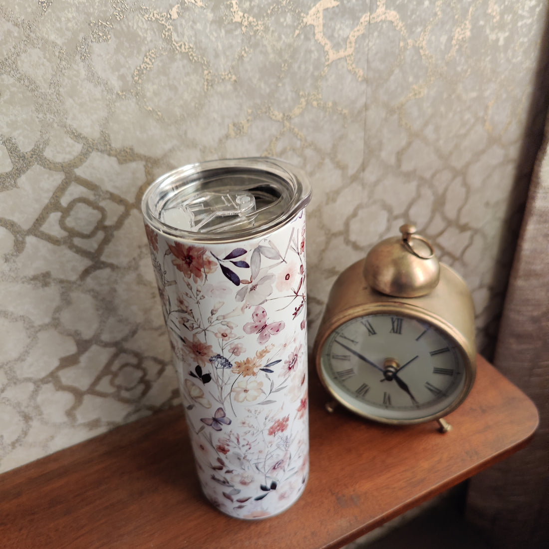 Floral Tumbler with option for Personalisation - 600ml