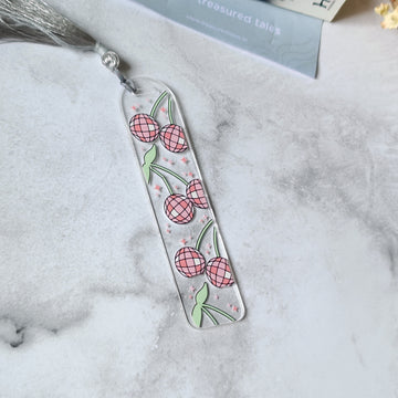 Disco Ball Cherry Acrylic Bookmark