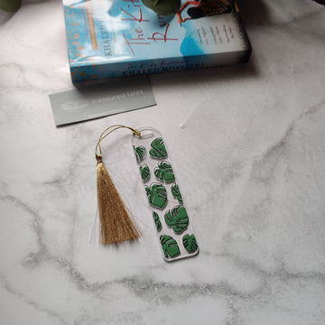 Monstera Leaves Acrylic Bookmark