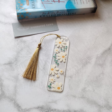 Daisy Flower Acrylic Bookmark