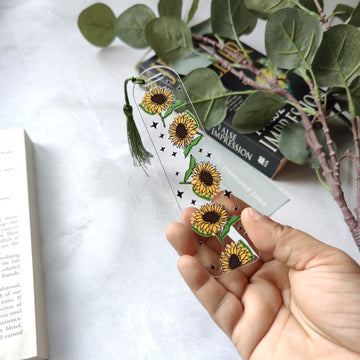 Sunflower Acrylic Bookmark