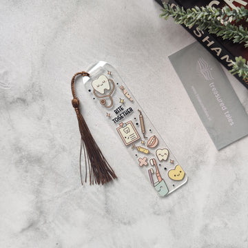 Bite Together Dental Acrylic Bookmark