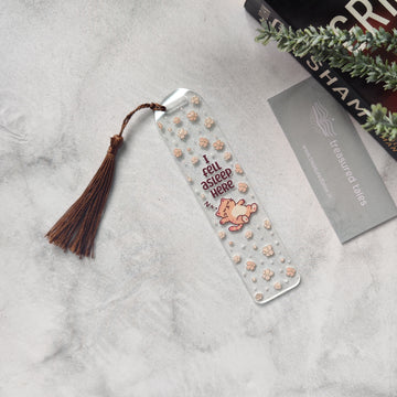 I Fell Asleep Here Cat Acrylic Bookmark