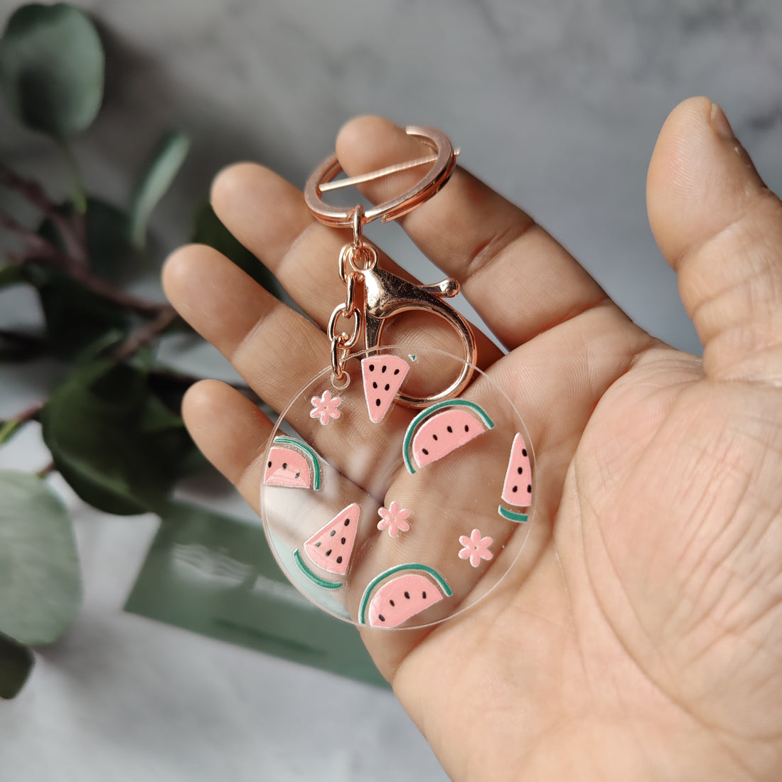 Watermelon Acrylic Keychain
