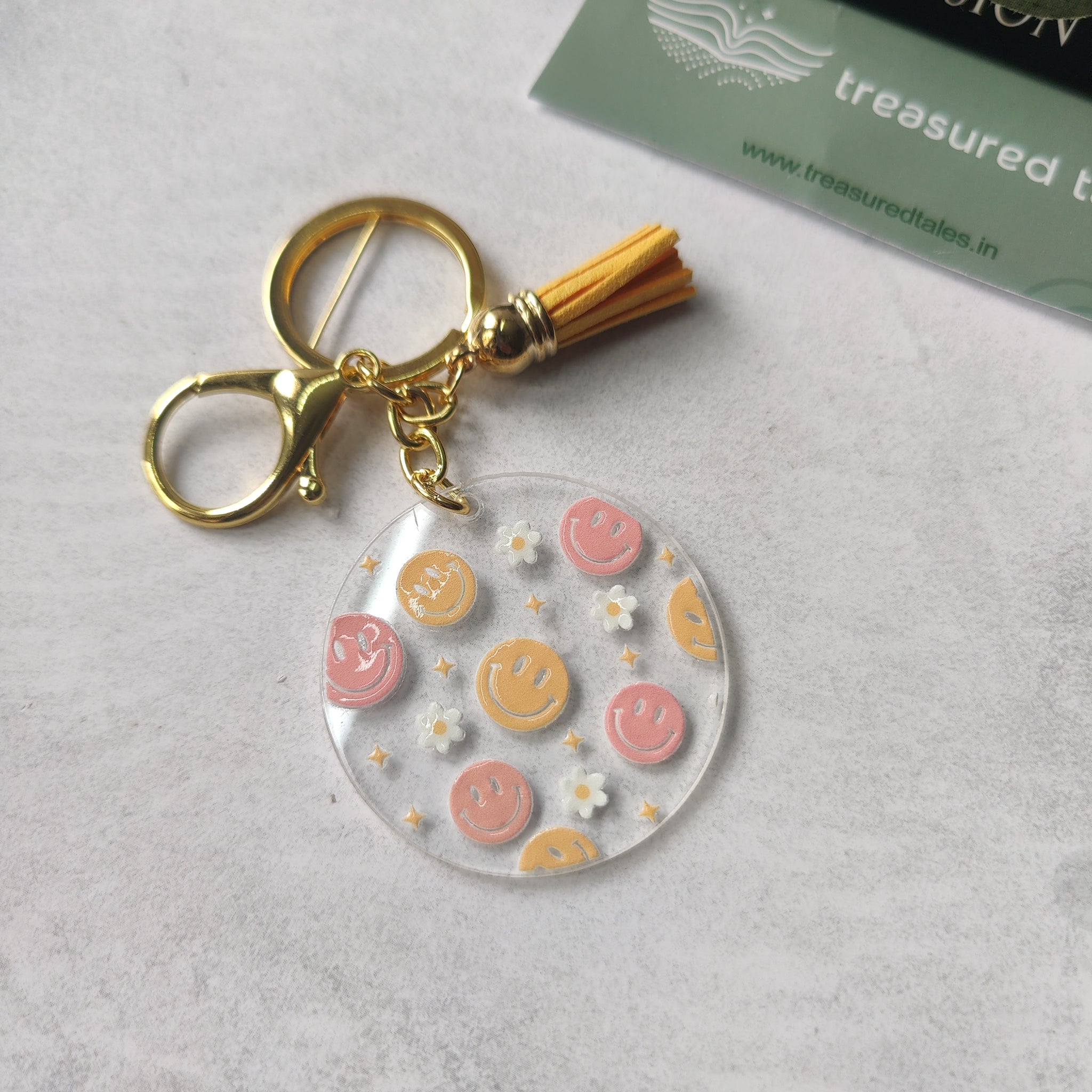 Happy Smile Acrylic Keychain