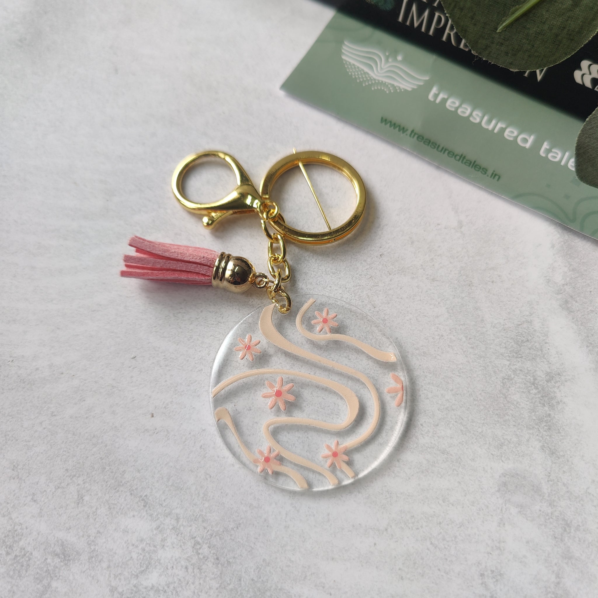 Boho Waves Acrylic Keychain