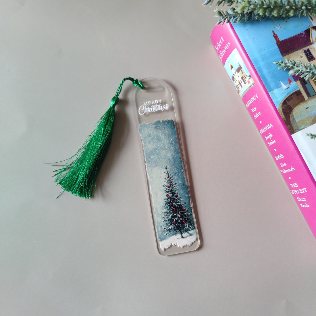 Christmas Tree Acrylic Bookmark
