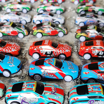 Sports Series Mini Pullback Car Keychain ( Set of 6 /12 )  – Bulk Pack (Random)