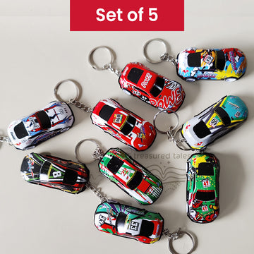 Mini Pullback Car Keychain – Set of 5 (Random)