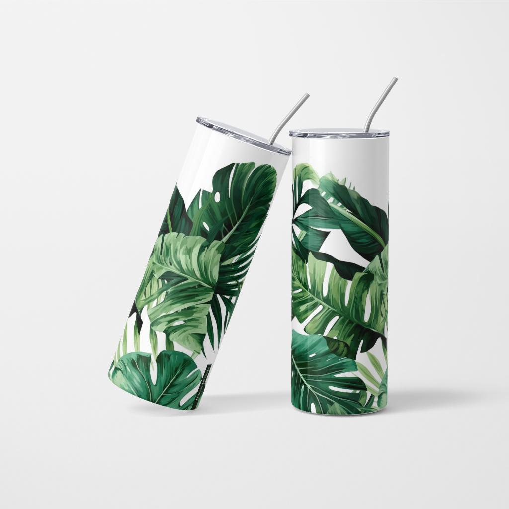Tropical Leaves Tumbler - 600 ml