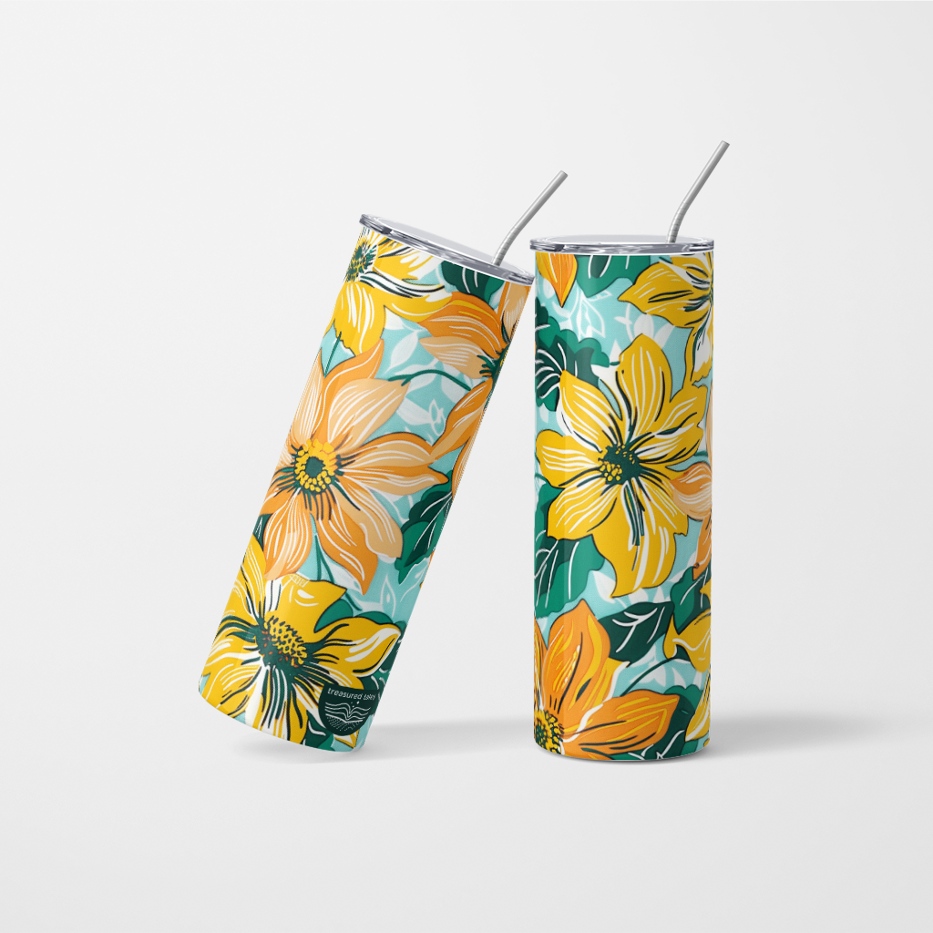 Floral Tumbler - 600 ml